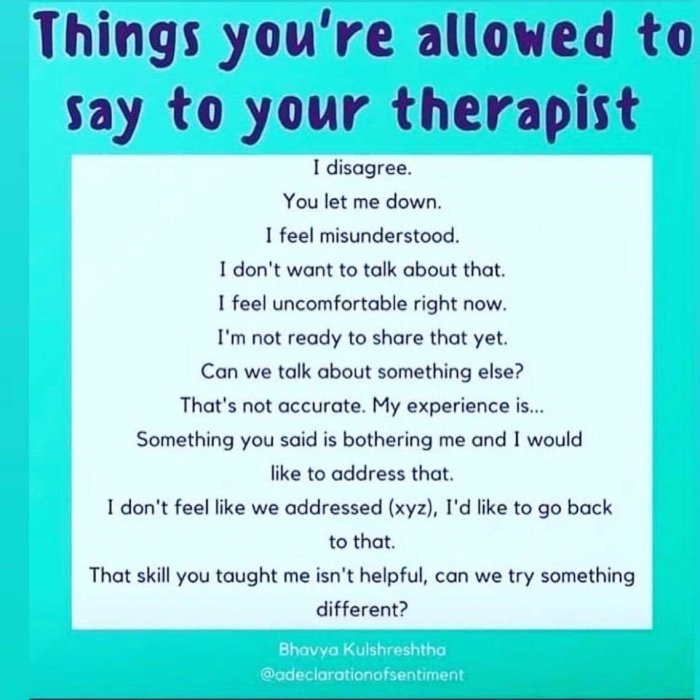What not to say to your physical therapist