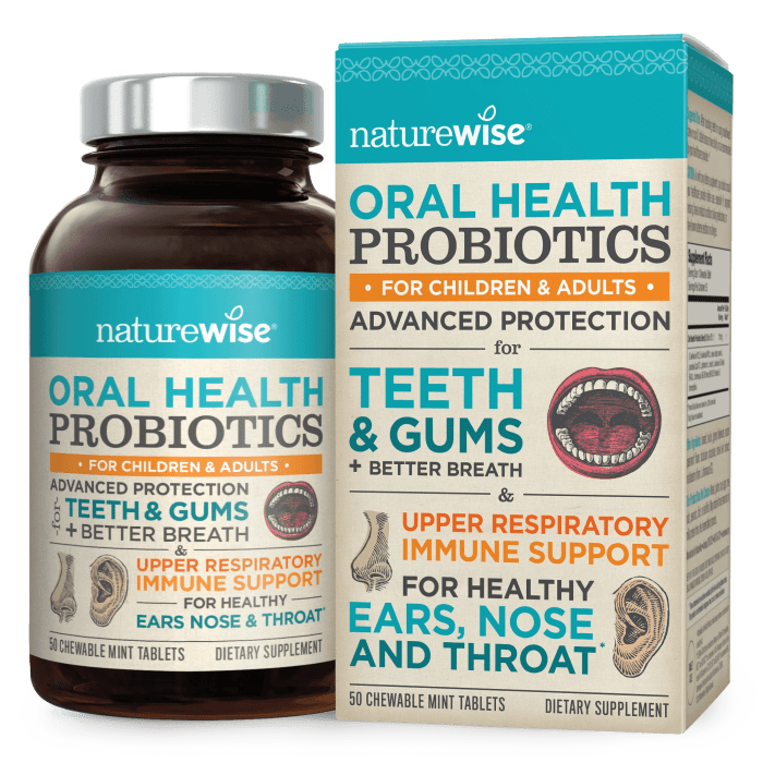NatureWise Oral Health Probiotics, 50 Count - Walmart.com Probiotics plus fiber gut health