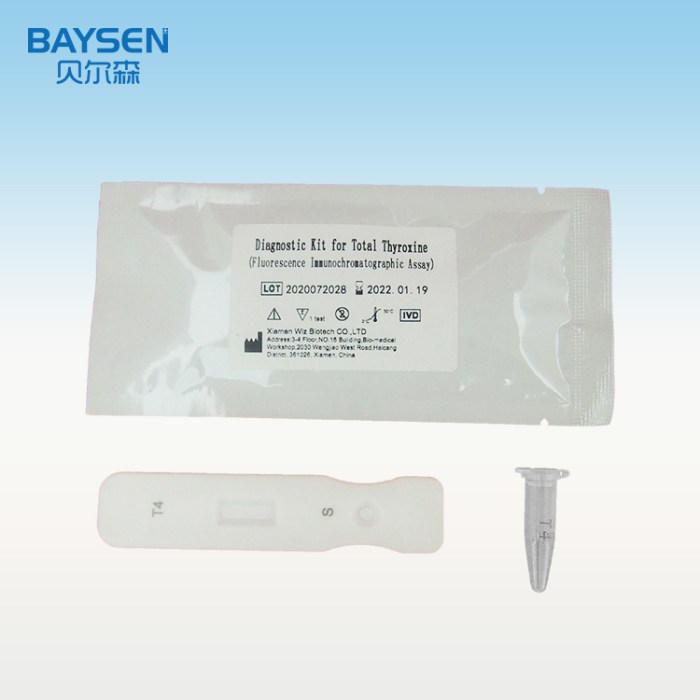 TOTAL THYROXINE (T4) Total thyroxine test uses
