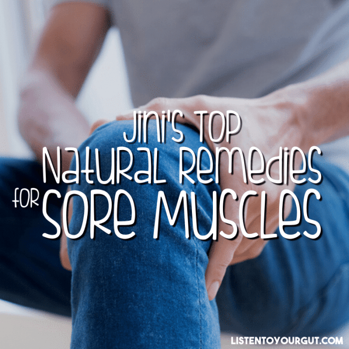 How to get rid of sore muscles