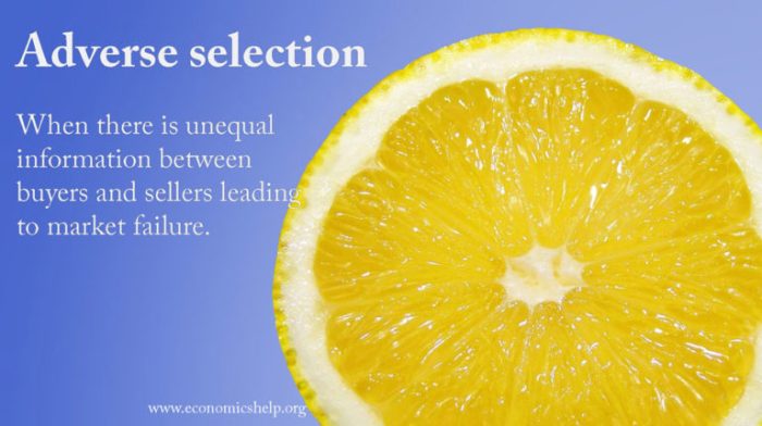 Adverse selection explained - Economics Help