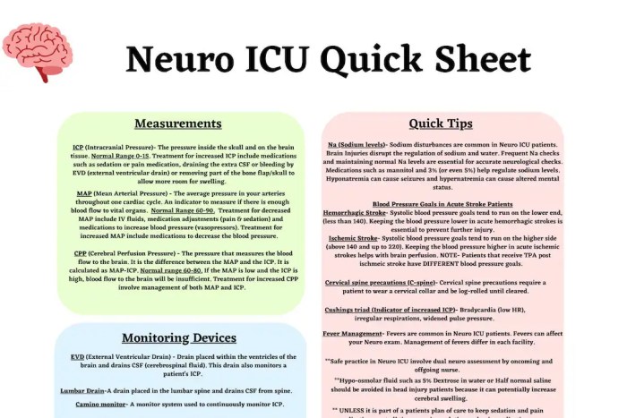 Neuro intensive care units