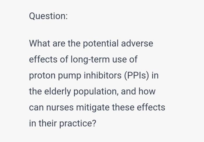 Side effects of proton pump inhibitors