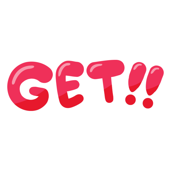 ポップな文字/GET!! | にぎやかし