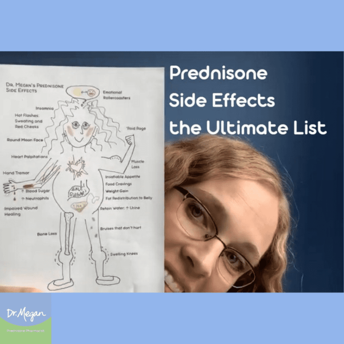Lessening prednisone side effects