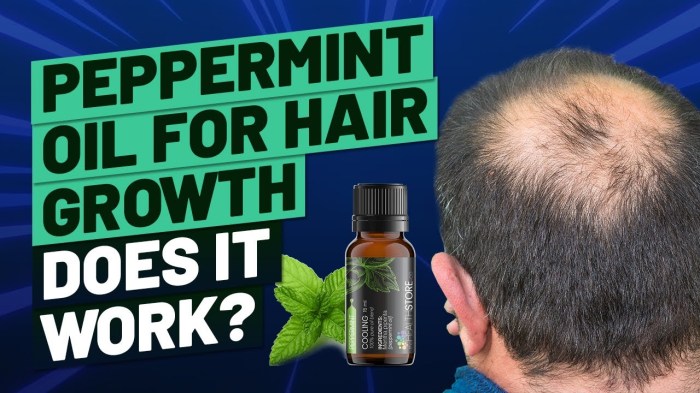 Peppermint oil for hair growth