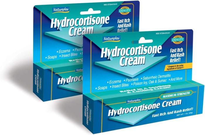 Hydrocortisone cream for itchy skin rash