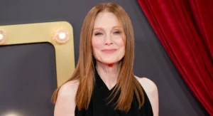 Julianne Moore brings a masterclass in modern dark glamour to the closing night of the 2026 BFI London Film Festival